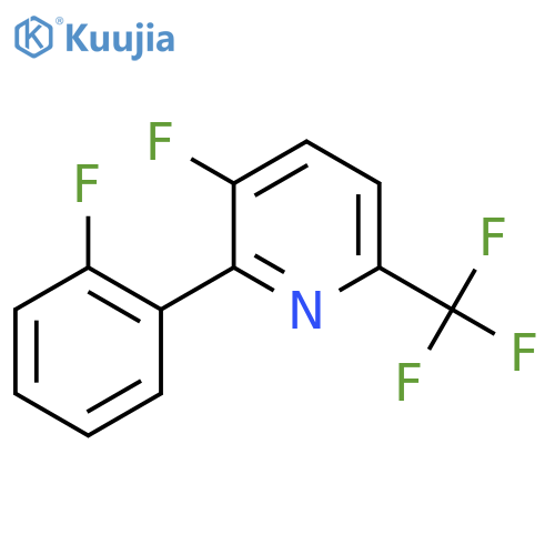 3-Fluoro-2-(2-fluorophenyl)-6-(trifluoromethyl)pyridine structure