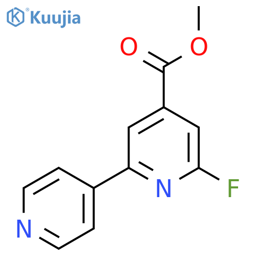Methyl 2-fluoro-6-(pyridin-4-yl)isonicotinate structure