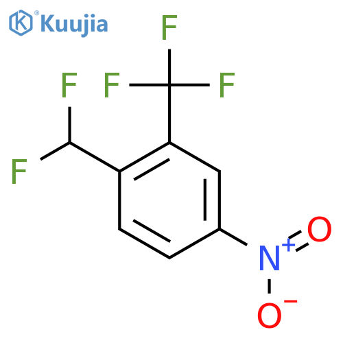 1-(Difluoromethyl)-4-nitro-2-(trifluoromethyl)benzene structure