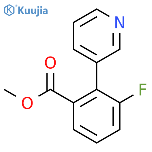 Methyl 3-fluoro-2-(pyridin-3-yl)benzoate structure