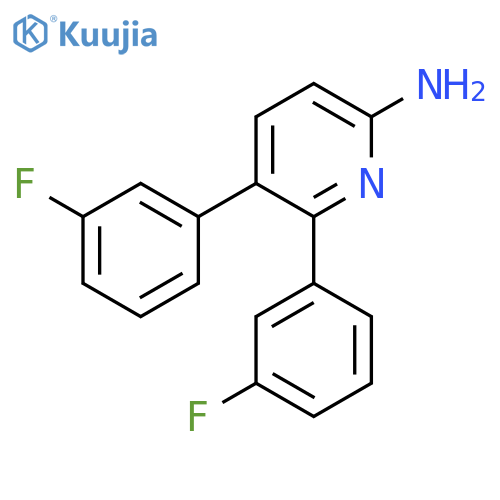 2,3-Bis(3-fluorophenyl)pyridin-6-amine structure