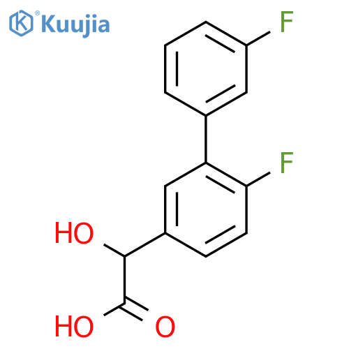 2-(3',2-Difluorobiphenyl-5-yl)-2-hydroxyacetic acid structure