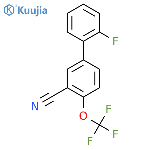 2'-Fluoro-4-(trifluoromethoxy)biphenyl-3-carbonitrile structure