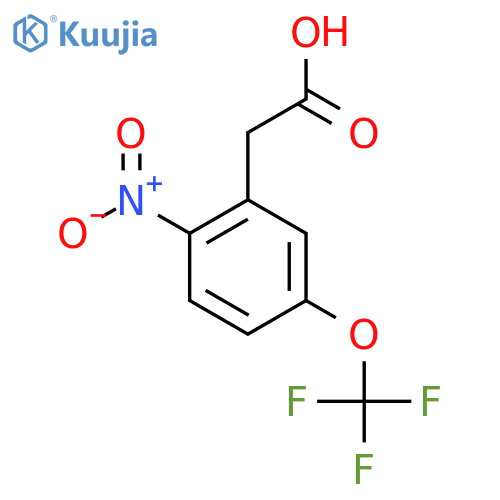2-Nitro-5-(trifluoromethoxy)phenylacetic acid structure