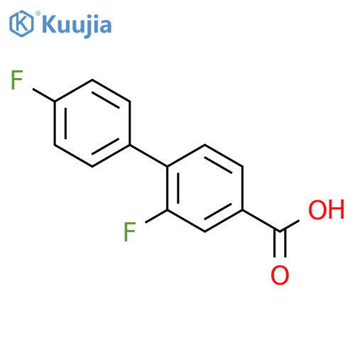4-(4-Fluorophenyl)-3-fluorobenzoic acid structure