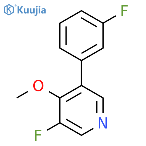 3-Fluoro-5-(3-fluorophenyl)-4-methoxypyridine structure