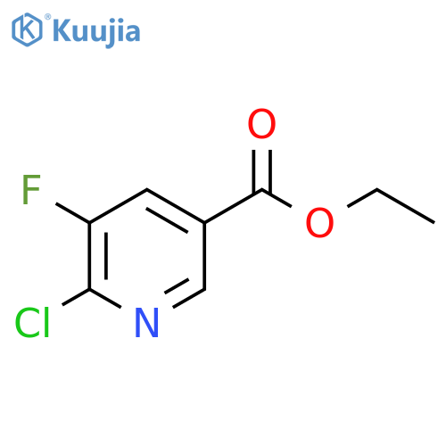 Ethyl2-chloro-3-fluoro-5-pyridinecarboxylate structure