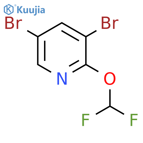 3,5-Dibromo-2-(difluoromethoxy)pyridine structure