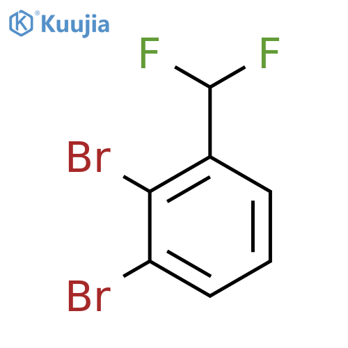 1,2-Dibromo-3-(difluoromethyl)benzene structure