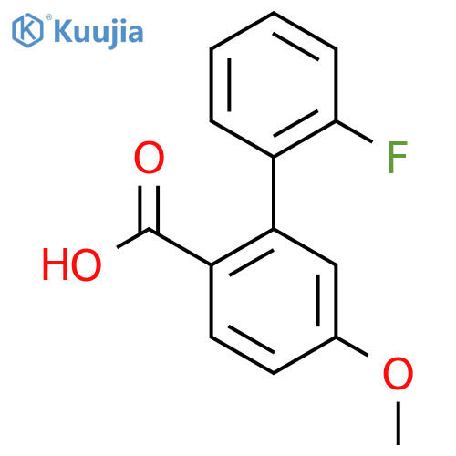 2'-Fluoro-5-methoxybiphenyl-2-carboxylic acid structure