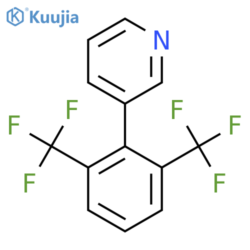 3-(2,6-Bis(trifluoromethyl)phenyl)pyridine structure