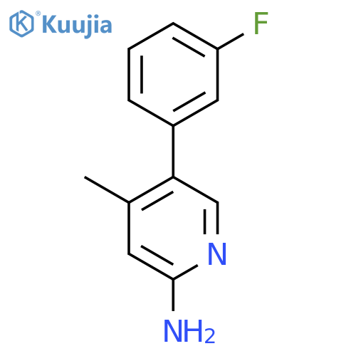 5-(3-Fluorophenyl)-4-methylpyridin-2-amine structure