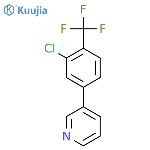 3-(3-Chloro-4-(trifluoromethyl)phenyl)pyridine structure