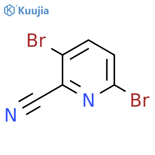 3,6-Dibromopicolinonitrile structure