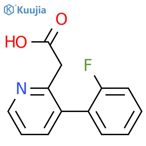 2-Pyridineacetic acid, 3-(2-fluorophenyl)- structure