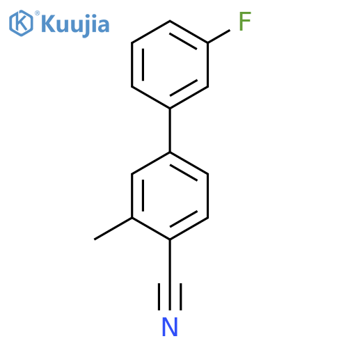 3'-Fluoro-3-methylbiphenyl-4-carbonitrile structure