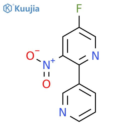 5-Fluoro-3-nitro-2-(pyridin-3-yl)pyridine structure
