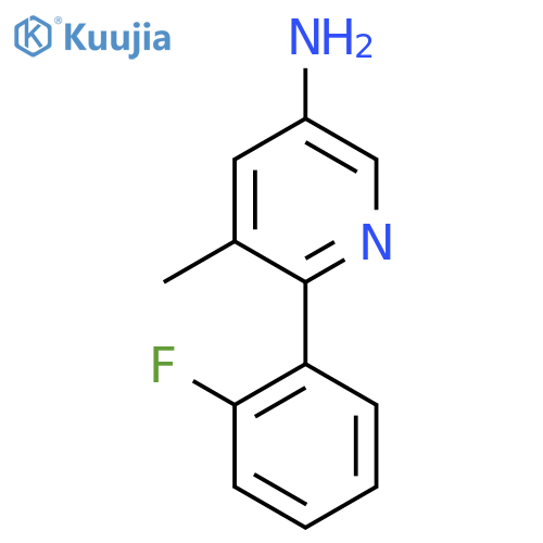 6-(2-Fluorophenyl)-5-methylpyridin-3-amine structure