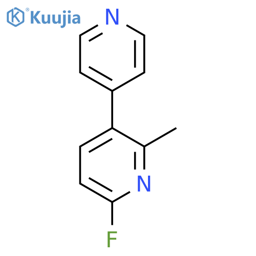6-Fluoro-2-methyl-3-(pyridin-4-yl)pyridine structure