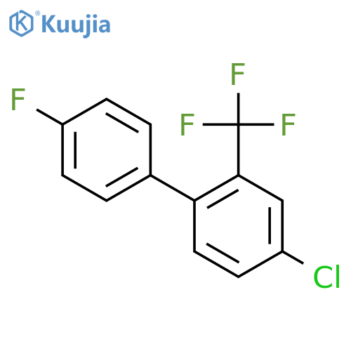 4-Chloro-4'-fluoro-2-(trifluoromethyl)-1,1'-biphenyl structure