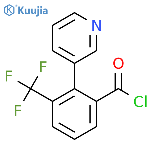 2-(Pyridin-3-yl)-3-(trifluoromethyl)benzoyl chloride structure