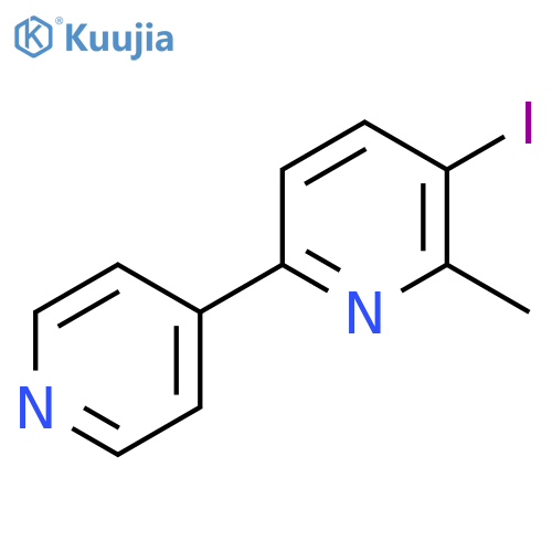 3-Iodo-2-methyl-6-(pyridin-4-yl)pyridine structure