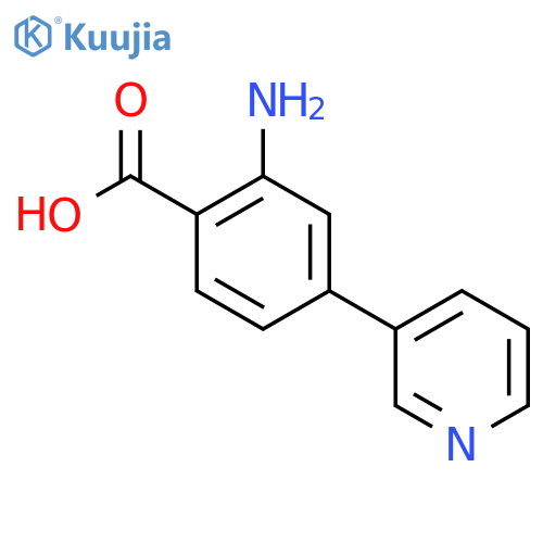 2-Amino-4-(pyridin-3-yl)benzoic acid structure
