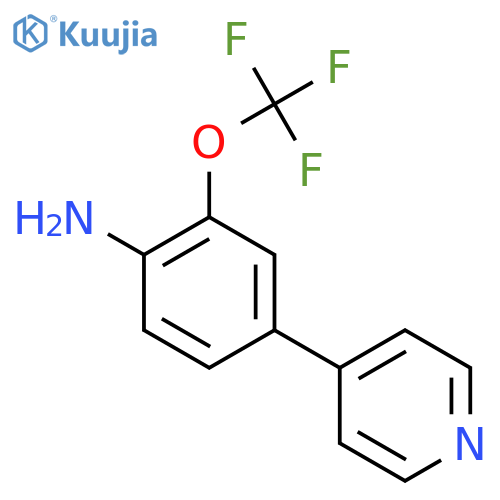 4-(Pyridin-4-yl)-2-(trifluoromethoxy)benzenamine structure