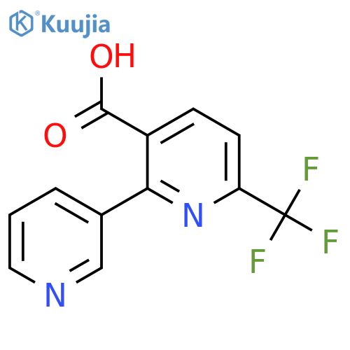 2-(Pyridin-3-yl)-6-(trifluoromethyl)nicotinic acid structure