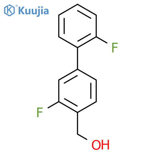 (2',3-Difluorobiphenyl-4-yl)methanol structure