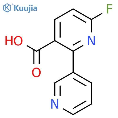 6-Fluoro-2-(pyridin-3-yl)nicotinic acid structure