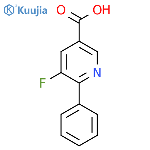 3-Fluoro-2-phenyl-5-pyridinecarboxylic acid structure
