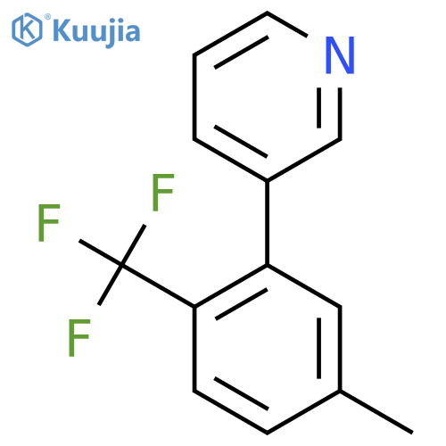 3-(5-Methyl-2-(trifluoromethyl)phenyl)pyridine structure
