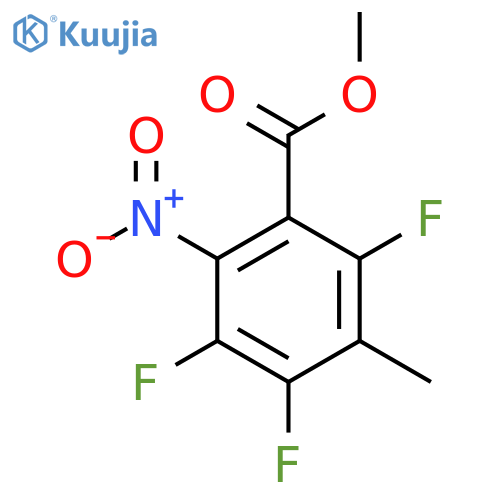 Methyl 3-methyl-6-nitro-2,4,5-trifluorobenzoate structure