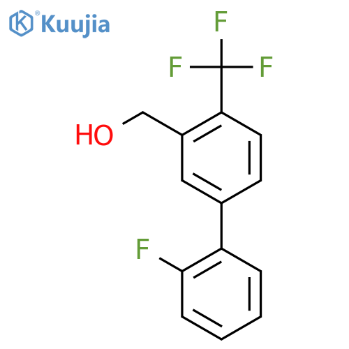 (2'-Fluoro-4-(trifluoromethyl)biphenyl-3-yl)methanol structure