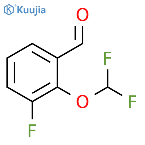 2-(difluoromethoxy)-3-fluorobenzaldehyde structure