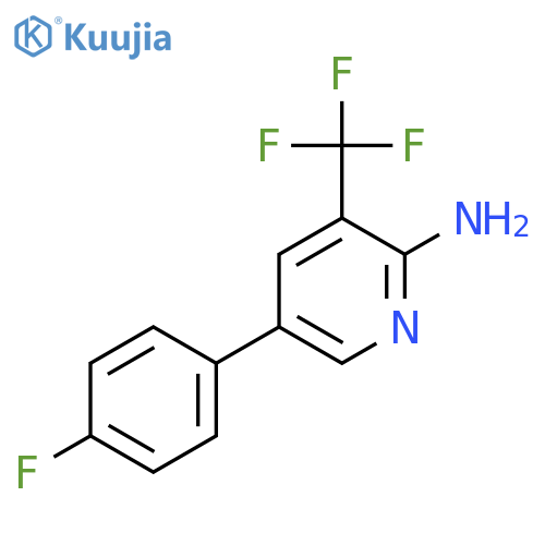 5-(4-Fluorophenyl)-3-(trifluoromethyl)pyridin-2-amine structure