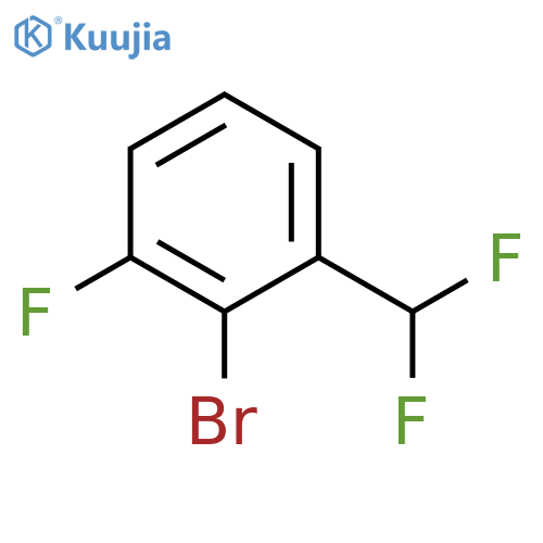 2-Bromo-1-(difluoromethyl)-3-fluorobenzene structure