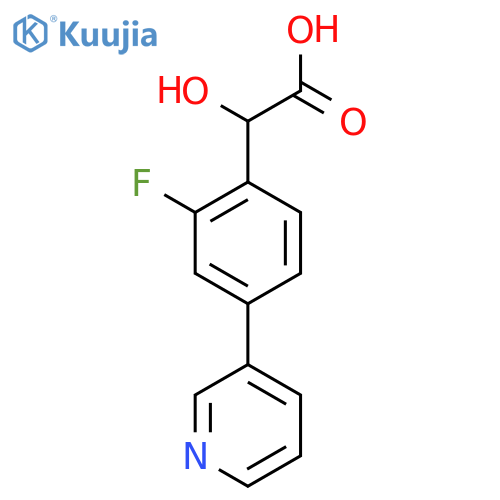 2-(2-Fluoro-4-(pyridin-3-yl)phenyl)-2-hydroxyacetic acid structure