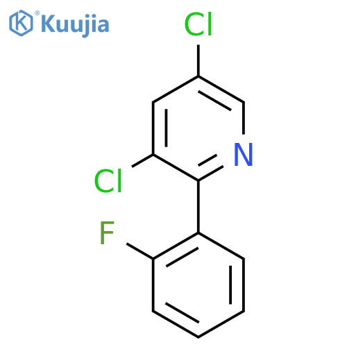 3,5-Dichloro-2-(2-fluorophenyl)pyridine structure