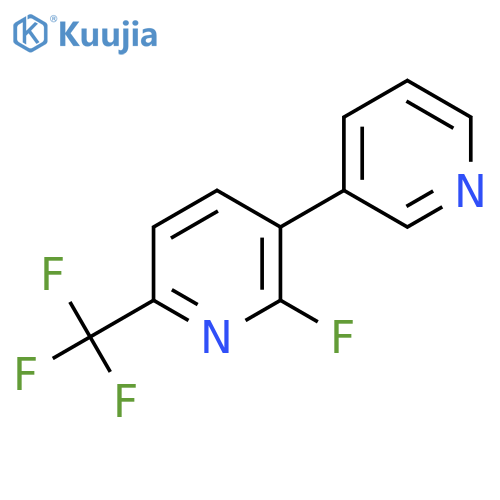 2-Fluoro-3-(pyridin-3-yl)-6-(trifluoromethyl)pyridine structure