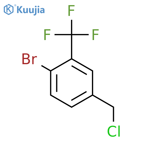 1-Bromo-4-(chloromethyl)-2-(trifluoromethyl)benzene structure