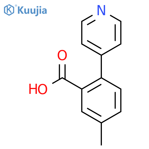 5-Methyl-2-(pyridin-4-yl)benzoic acid structure