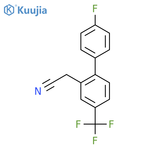 2-(4'-Fluoro-4-(trifluoromethyl)biphenyl-2-yl)acetonitrile structure