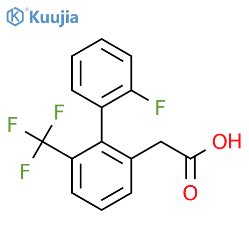 2-(2'-Fluoro-6-(trifluoromethyl)biphenyl-2-yl)acetic acid structure