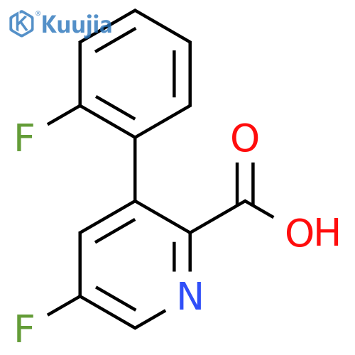 5-Fluoro-3-(2-fluorophenyl)picolinic acid structure