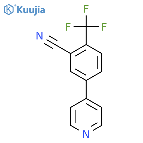 5-(Pyridin-4-yl)-2-(trifluoromethyl)benzonitrile structure