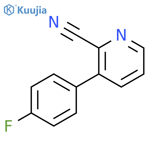 3-(4-Fluorophenyl)pyridine-2-carbonitrile structure