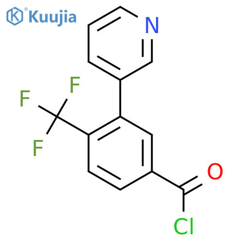 3-(Pyridin-3-yl)-4-(trifluoromethyl)benzoyl chloride structure