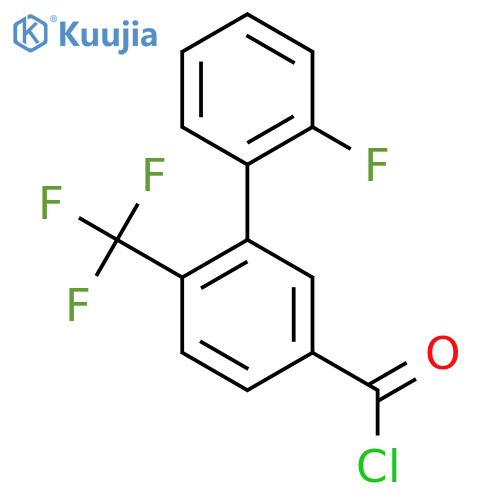 2'-Fluoro-2-(trifluoromethyl)biphenyl-5-carbonyl chloride structure